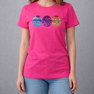 Vibrant Pink Sequin Short Sleeve Tee
